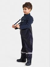 Load image into Gallery viewer, Didriksons Kids&#39; Plaskeman PU Waterproof Bib Pants (Navy)
