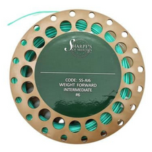 Load image into Gallery viewer, Sharpes Aquarex Weight Forward Intermediate Midge Tip Fly Line (#7/100ft)(Green)