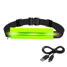Load image into Gallery viewer, Six Peaks LED Running Belt (Neon Yellow)