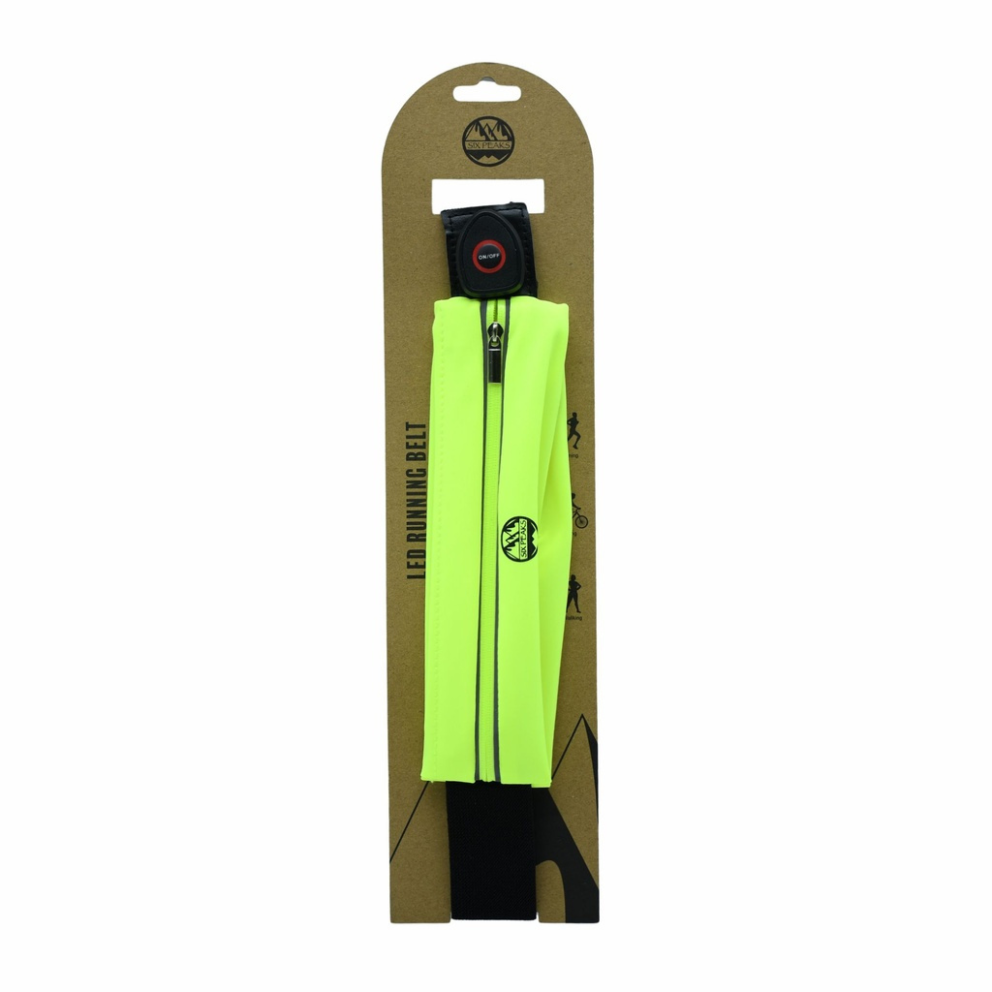 Six Peaks LED Running Belt (Neon Yellow)