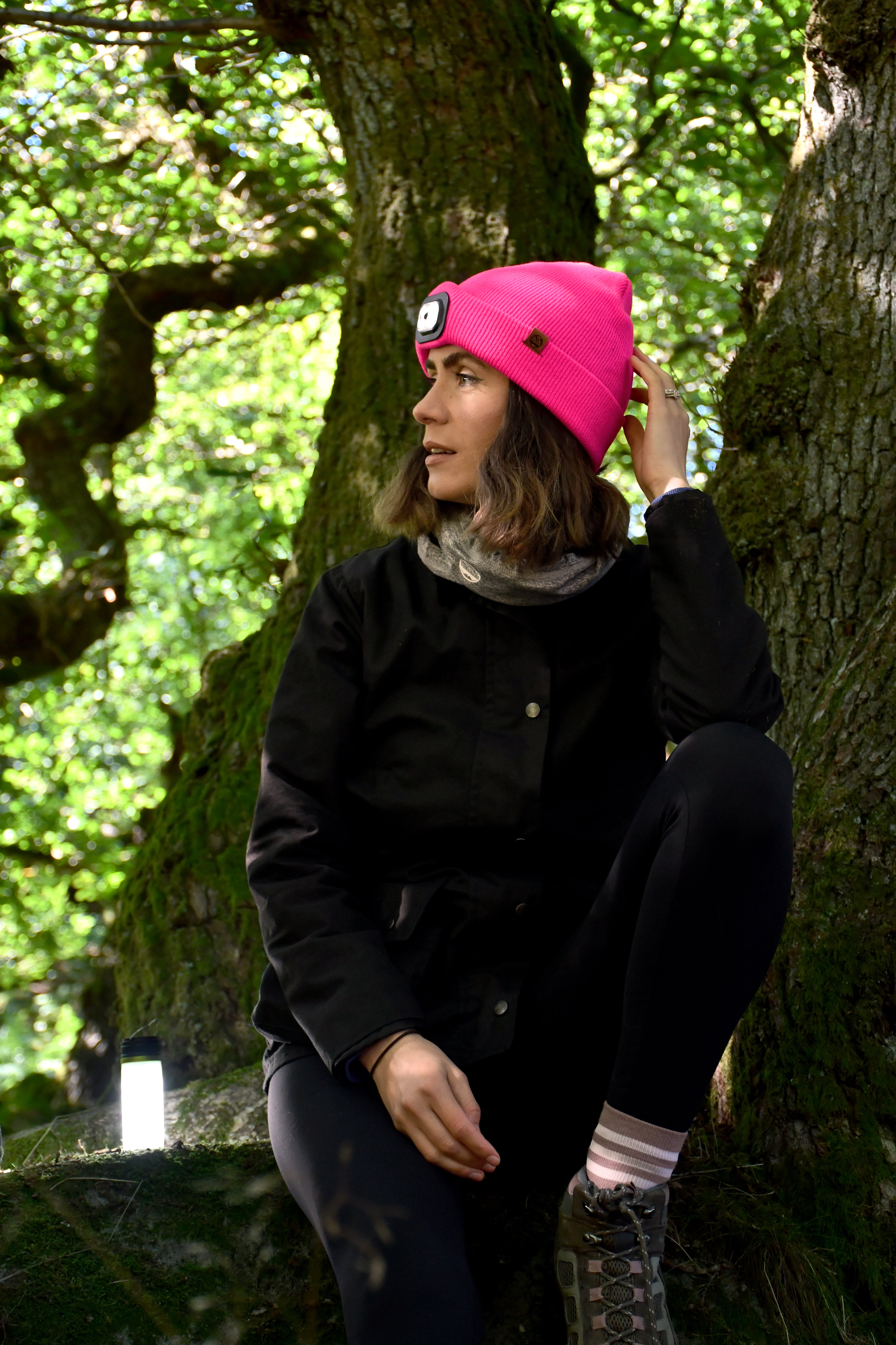 Six Peaks Unisex LED Lighted Beanie Hat (Pink)
