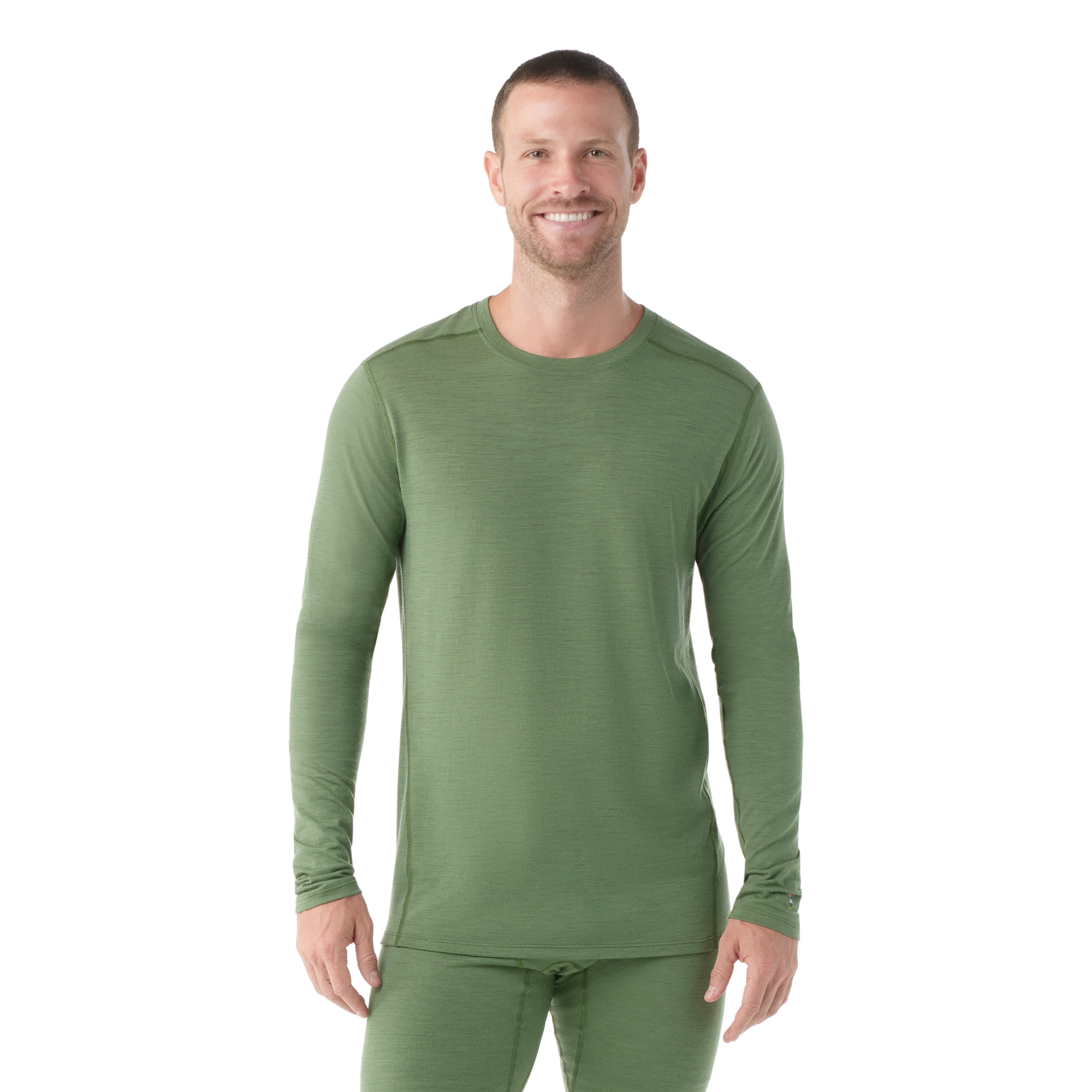 Smartwool Men's Classic All-Season Merino 150 Long Sleeve Base Layer Top Fern Green N06 SW016953