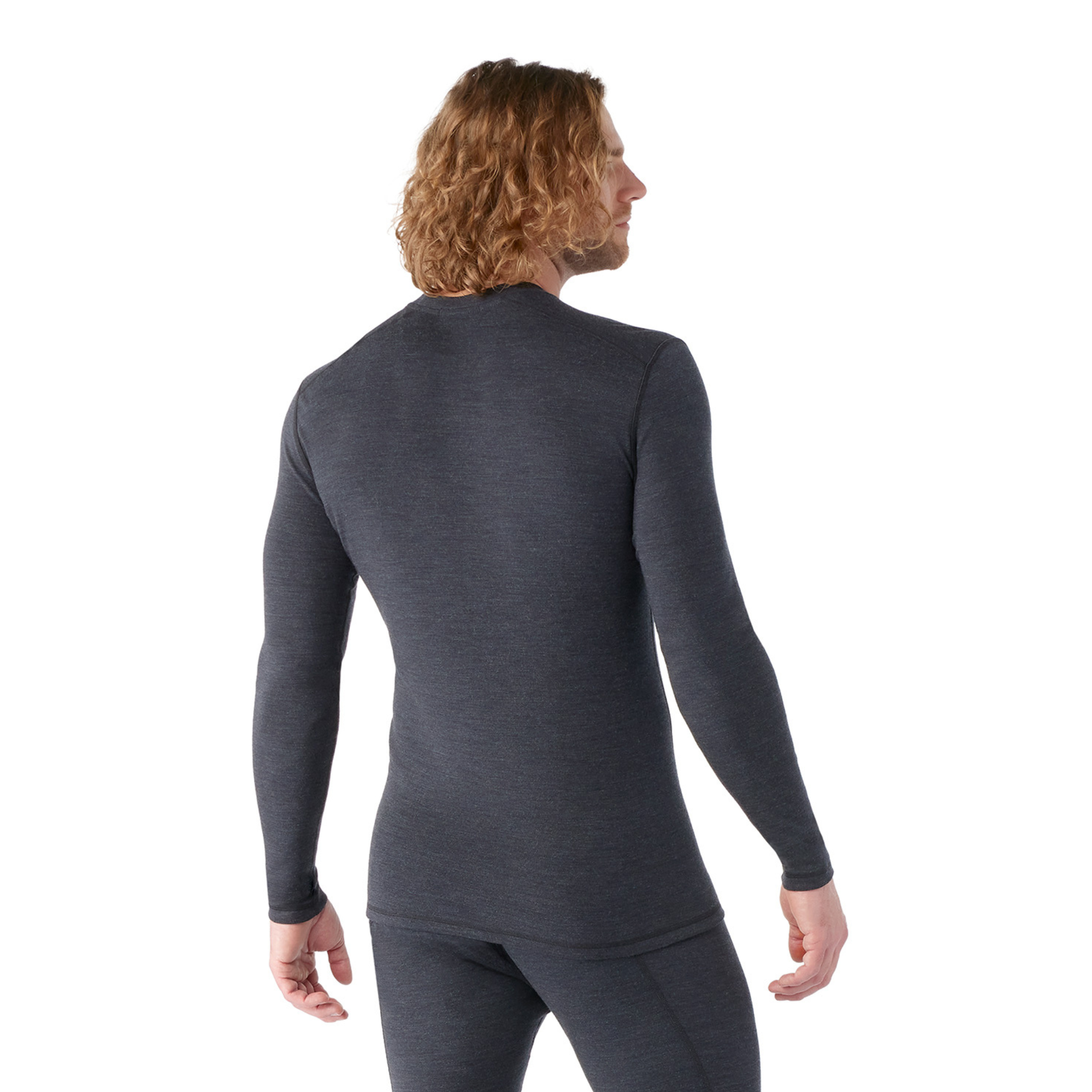 Smartwool Men's Classic Thermal Merino 250 Crew Neck Base Layer Top (Charcoal Heather)