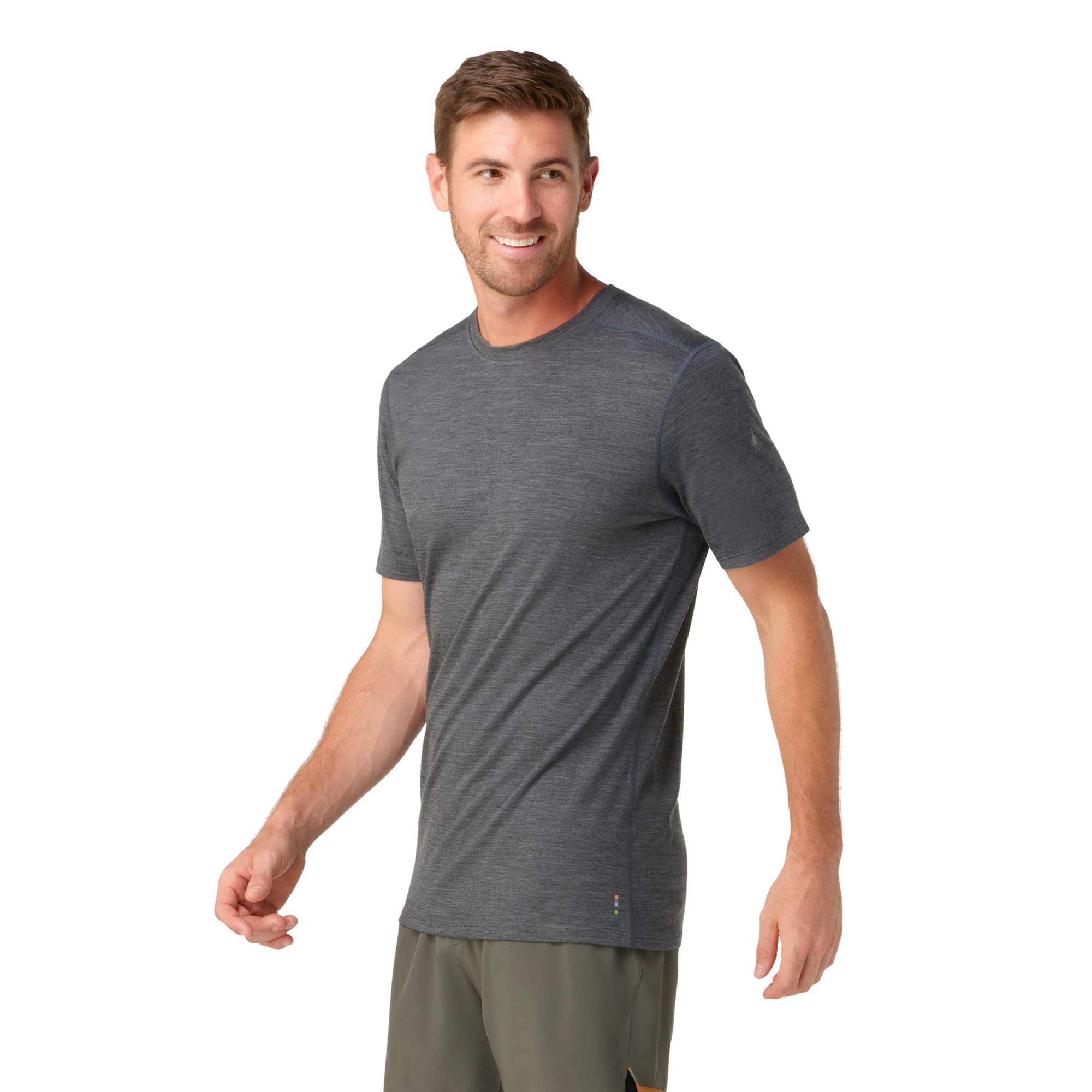 Smartwool Men's Merino Short Sleeve Technical Tee (Iron Heather)