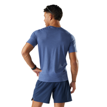 Load image into Gallery viewer, Smartwool Men's Merino Short Sleeve Technical Tee (Nightfall Blue)