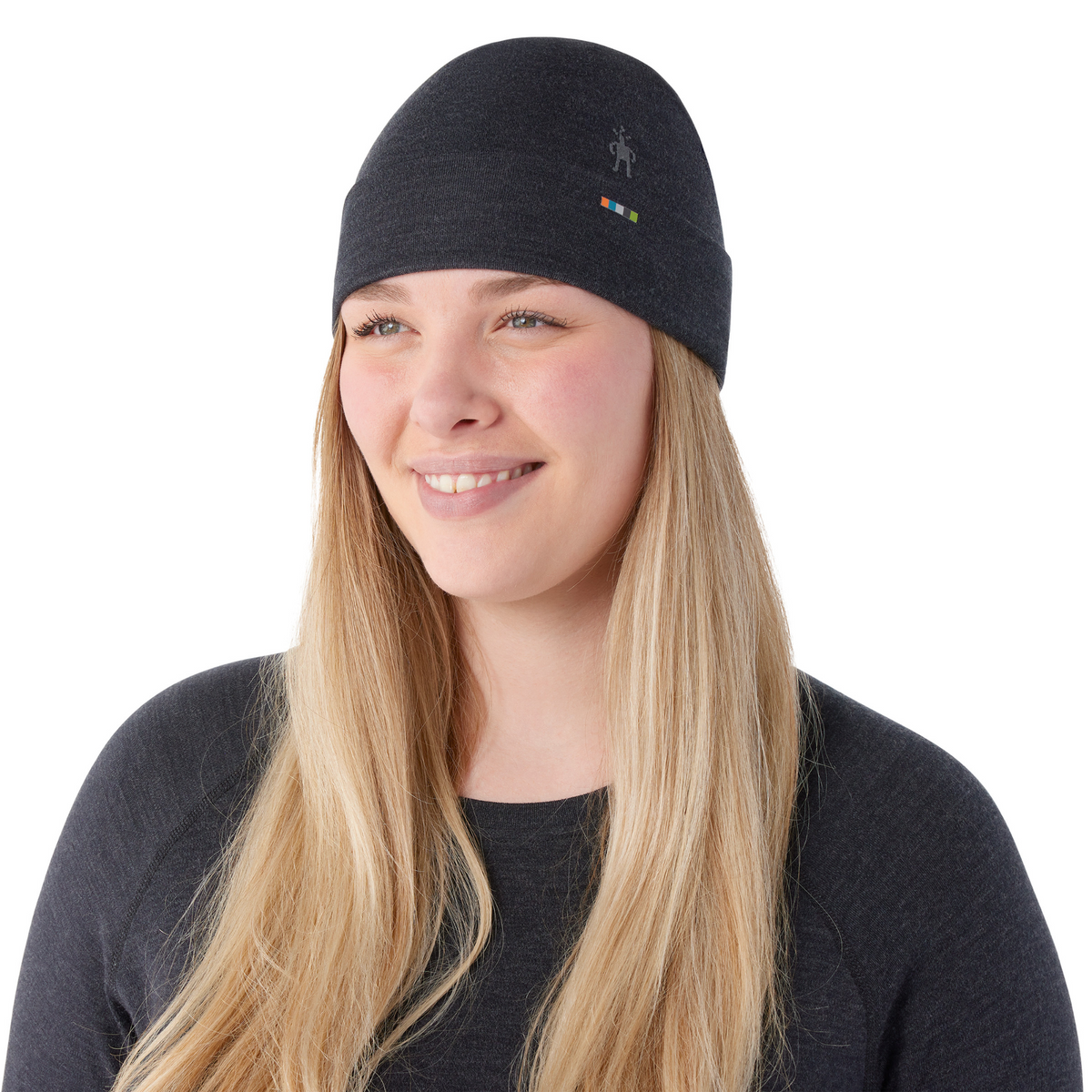 Smartwool Unisex Merino 250 Cuffed Beanie Reversible Charcoal 003 SW0SW956