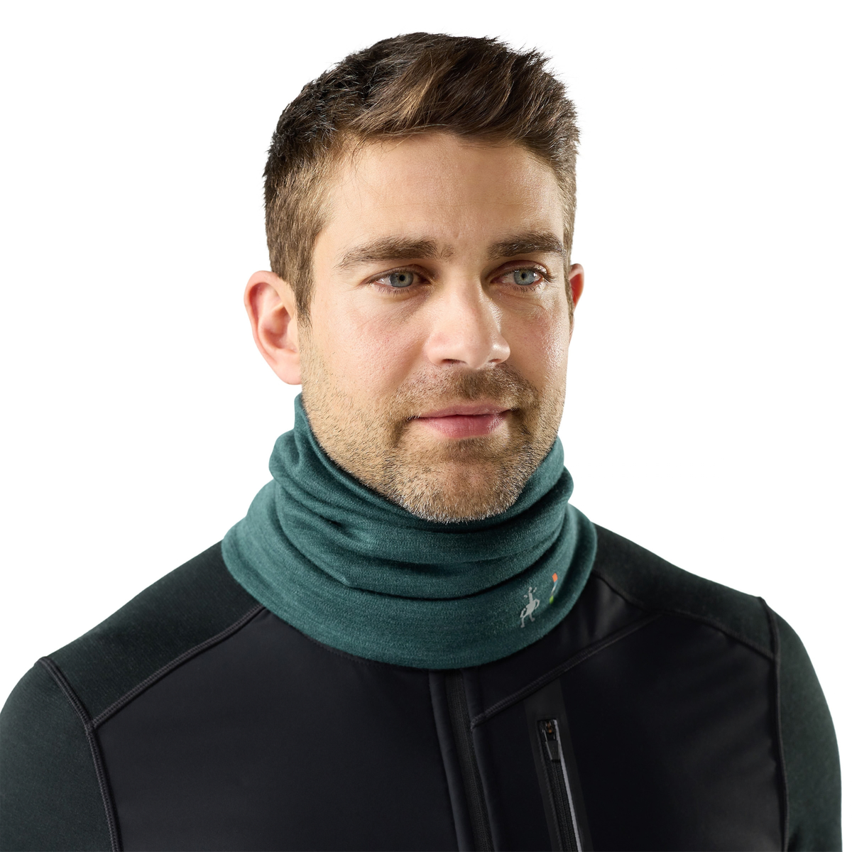 Smartwool Unisex Thermal Merino Reversible Neck Gaiter Dark Teal Heather R25 SW017071