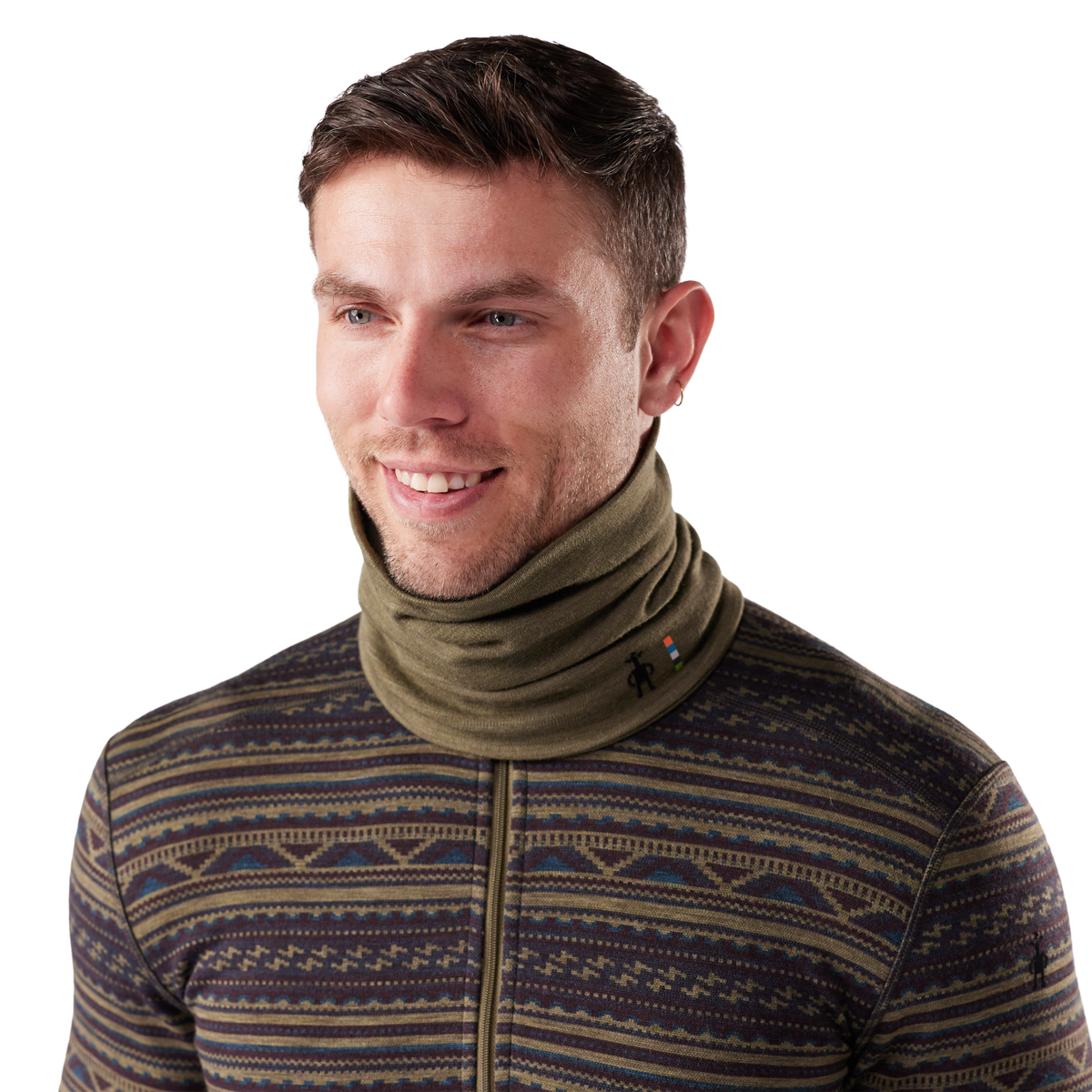Smartwool Unisex Thermal Merino Reversible Neck Gaiter Wintermoss Heather K66 SW017071