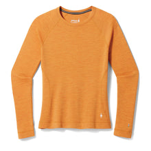 Load image into Gallery viewer, Smartwool Women&#39;s Classic Thermal Merino 250 Crew Neck Long Sleeve Base Layer Top (Marmalade Heather)

