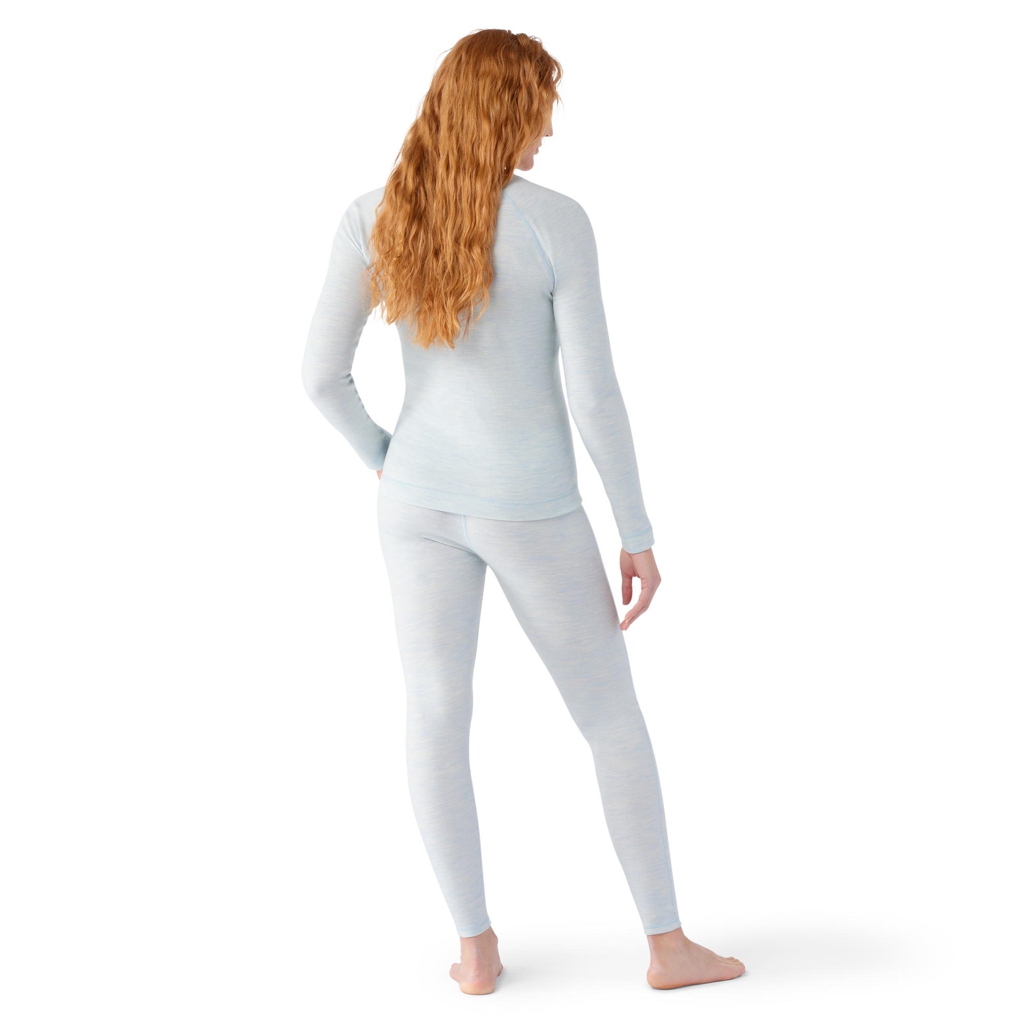 Smartwool Women's Classic Thermal Merino 250 Crew Neck Long Sleeve Base Layer Top (Winter Sky Heather)