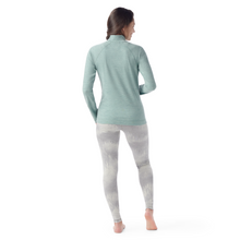 Load image into Gallery viewer, Smartwool Women's Classic Thermal Merino 250 Long Sleeve Quarter Zip Base Layer Top (Arctic Green Heather)