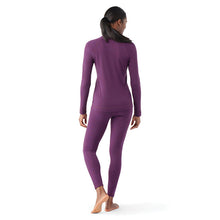 Load image into Gallery viewer, Smartwool Women&#39;s Classic Thermal Merino 250 Long Sleeve Quarter Zip Base Layer Top (Purple Iris Heather)
