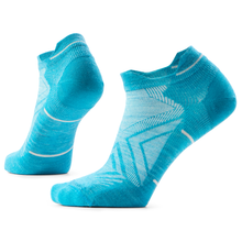 Load image into Gallery viewer, Smartwool Women's Zero Cushion Merino Blend Low Ankle Run Socks (White/Capri)