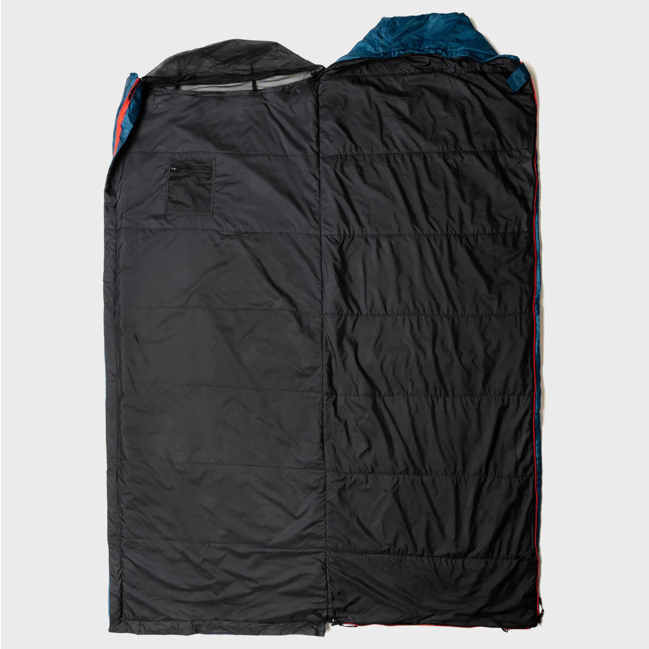 Snugpak Travelpak Traveller Square Left Zip 2°C/7°C Sleeping Bag (Petrol Blue)