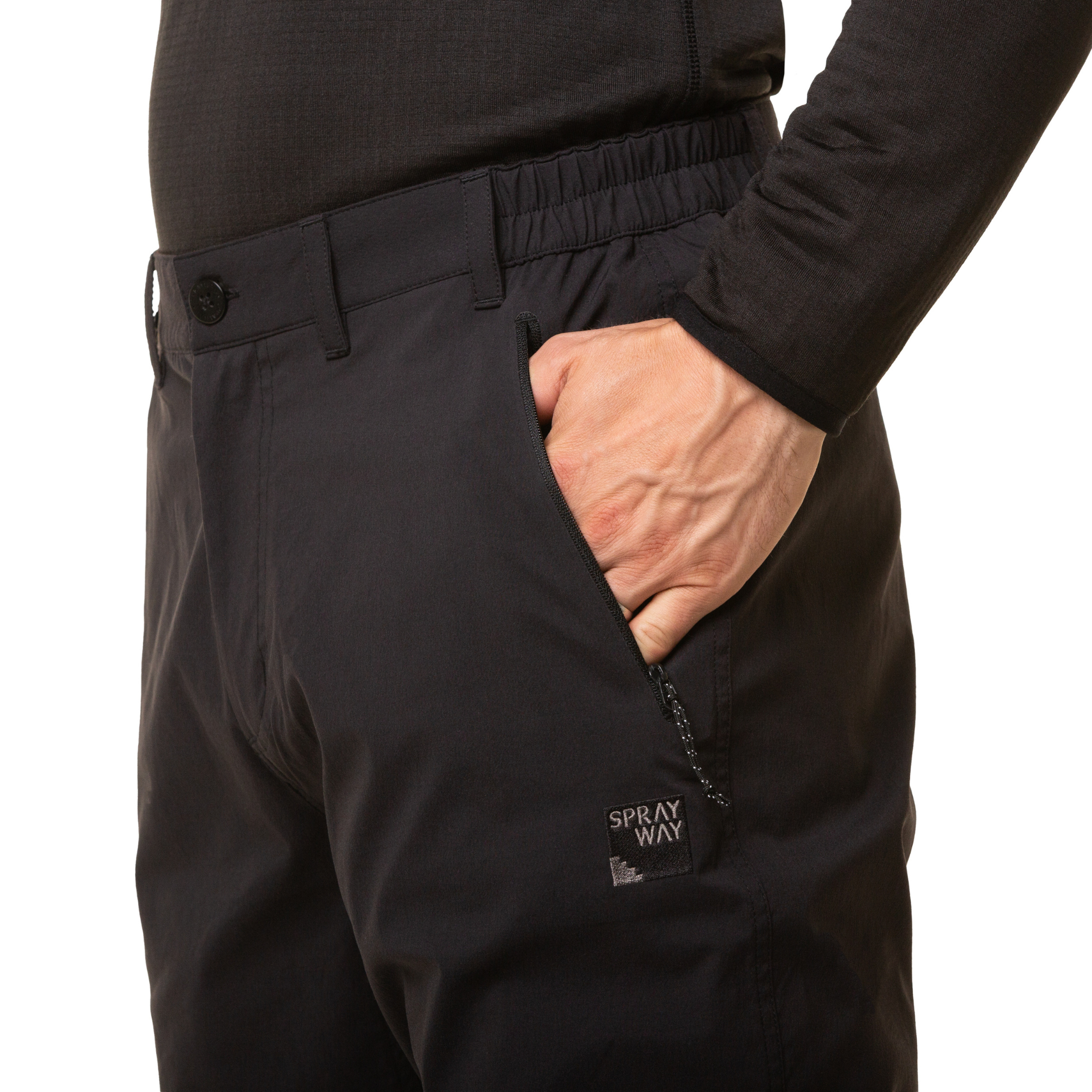 Sprayway Men's All Day Rainpant Waterproof Trousers (Black)