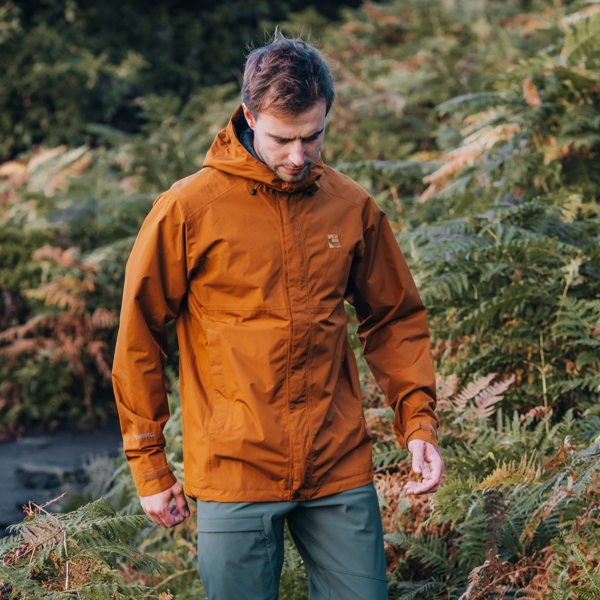 Sprayway Men's Maxen 2L Gore-Tex Jacket (Burnt Caramel)
