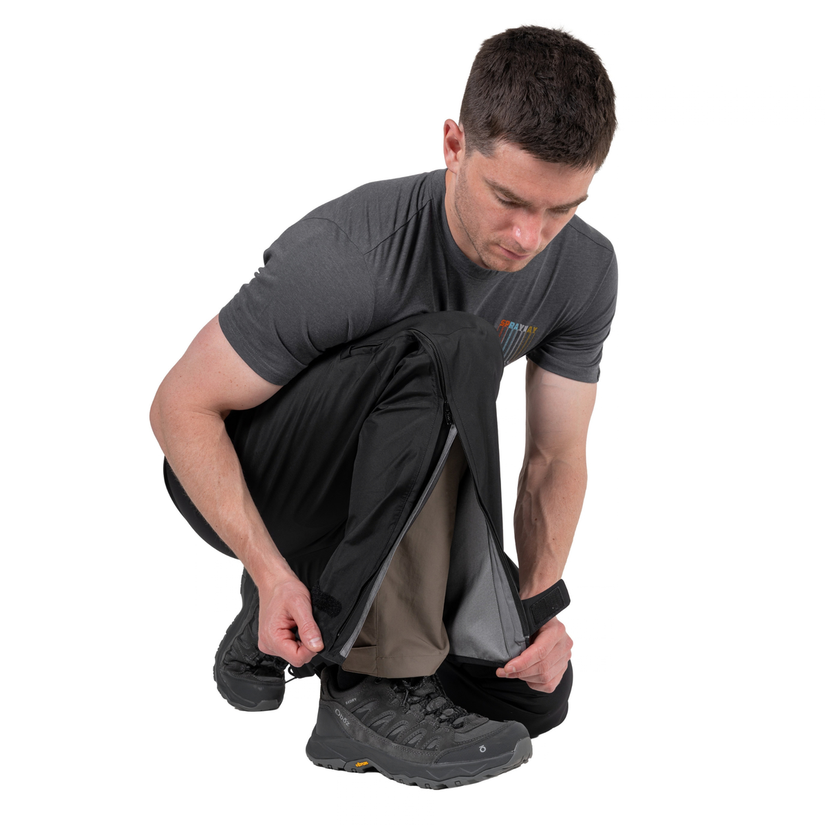 Sprayway Men's Mountain Gore-Tex Waterproof Over-Trousers Rainpant Black SP - 008826
