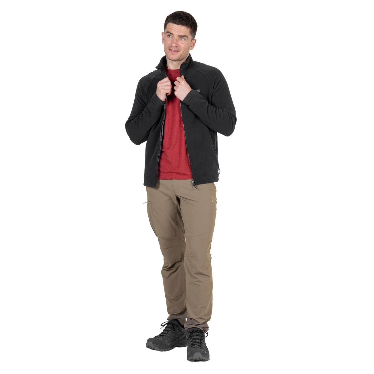 Sprayway Men's Santiago InterActive Full Zip Fleece Jacket SP-01006 Black SP-008854