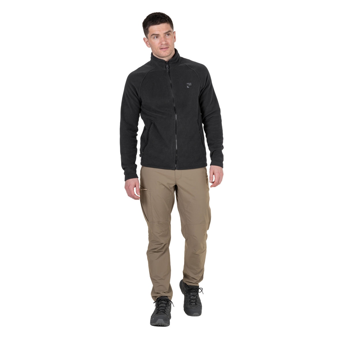 Sprayway Men's Santiago InterActive Full Zip Fleece Jacket SP-01006 Black SP-008854