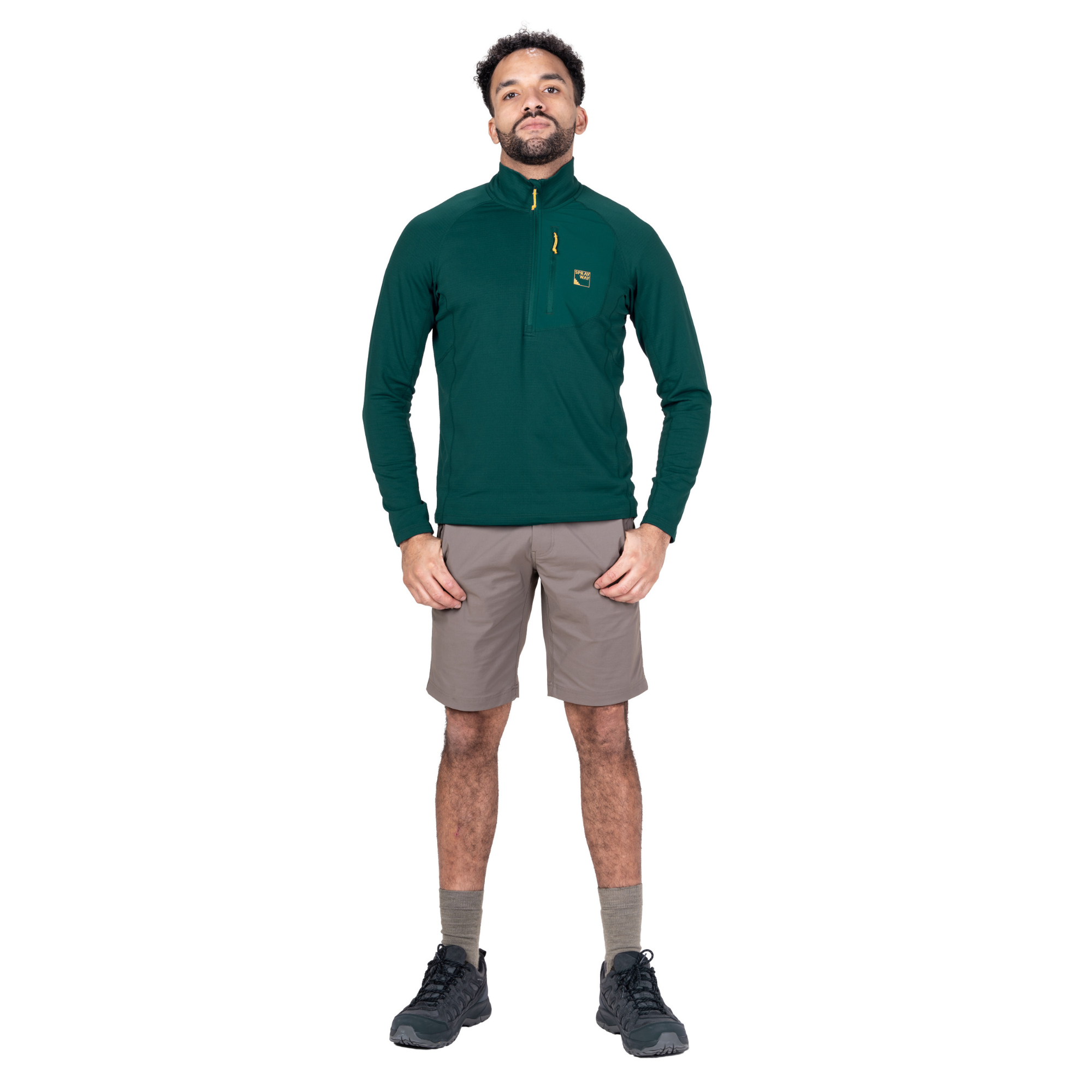 Sprayway Men's Tarn Half Zip Fleece Top (Dark Sea)