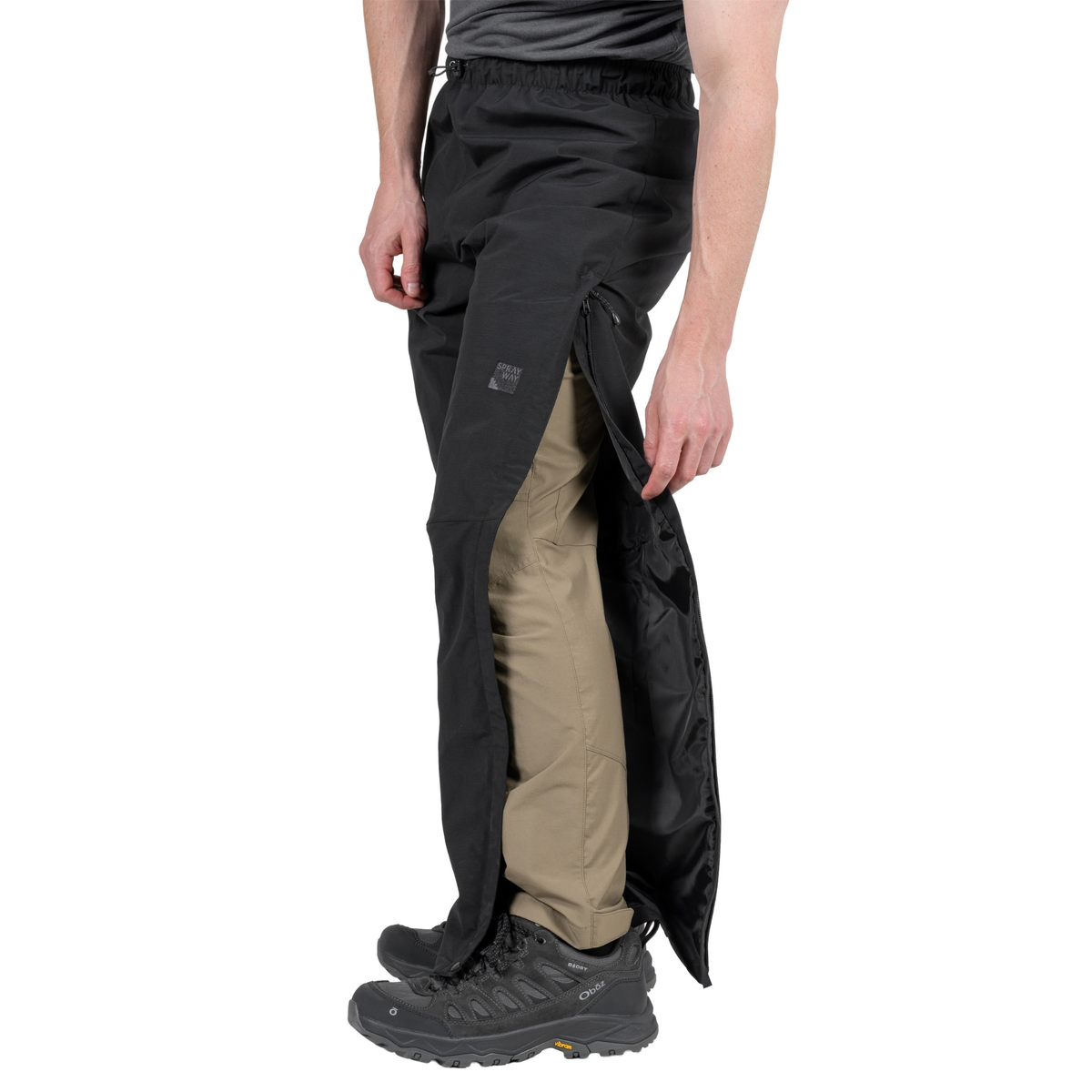 Sprayway Men's Walking 2L Waterproof Over-Trousers SP-01006 Black SP-008107