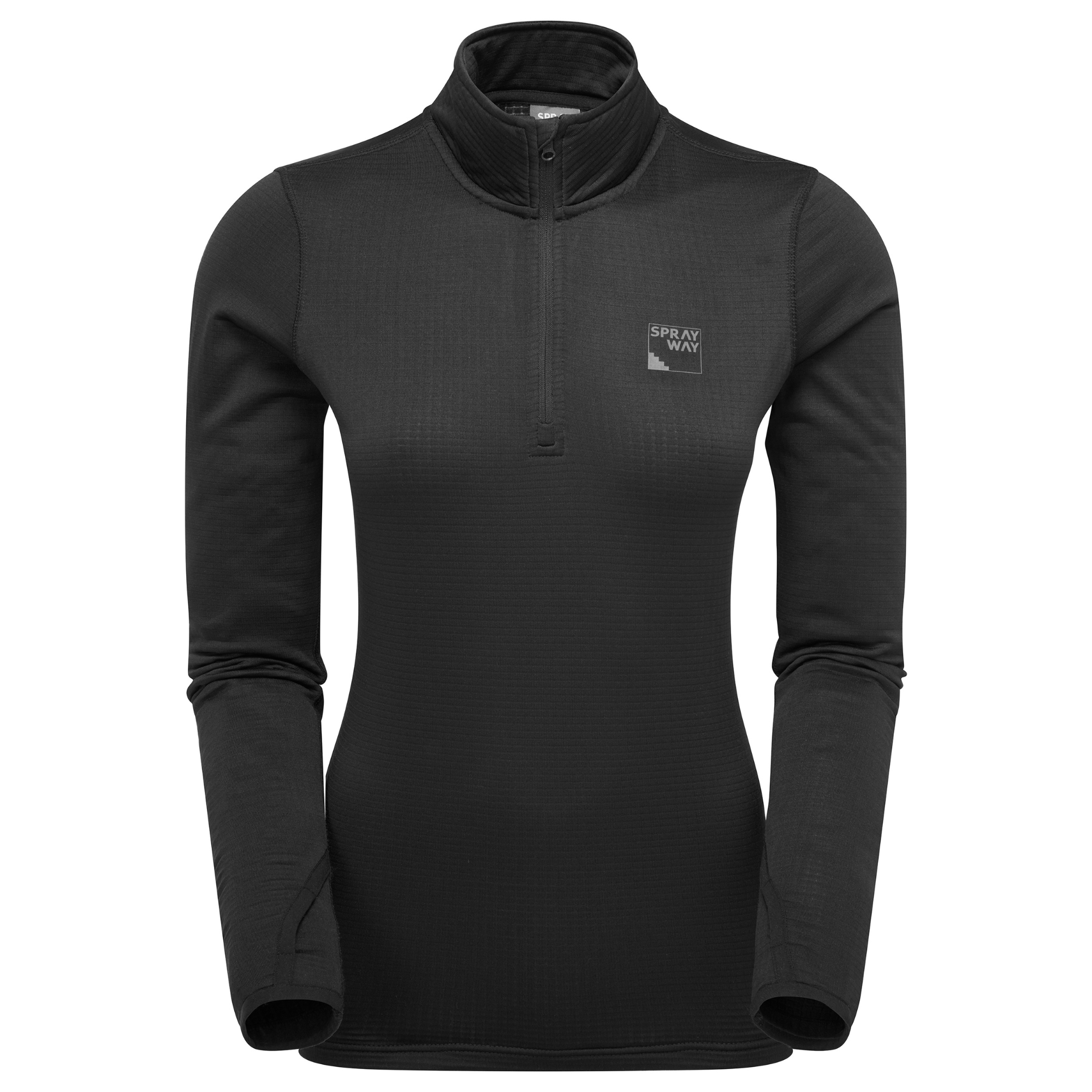 Sprayway Women's Effra Half Zip Base Layer Top (Black)
