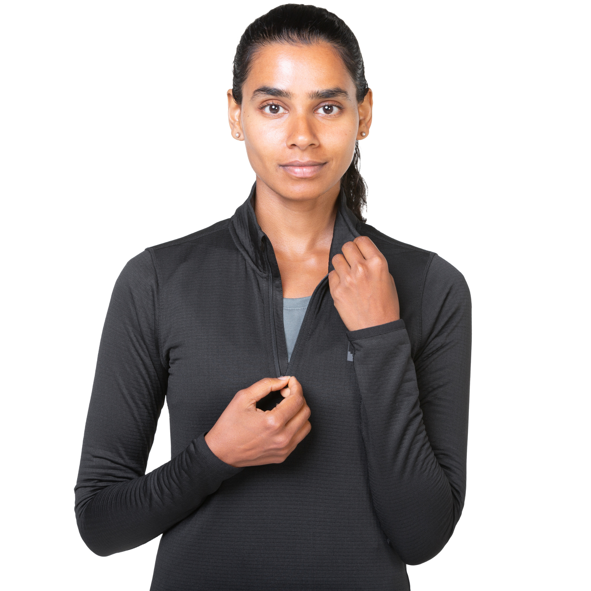 Sprayway Women's Effra Half Zip Base Layer Top (Black)