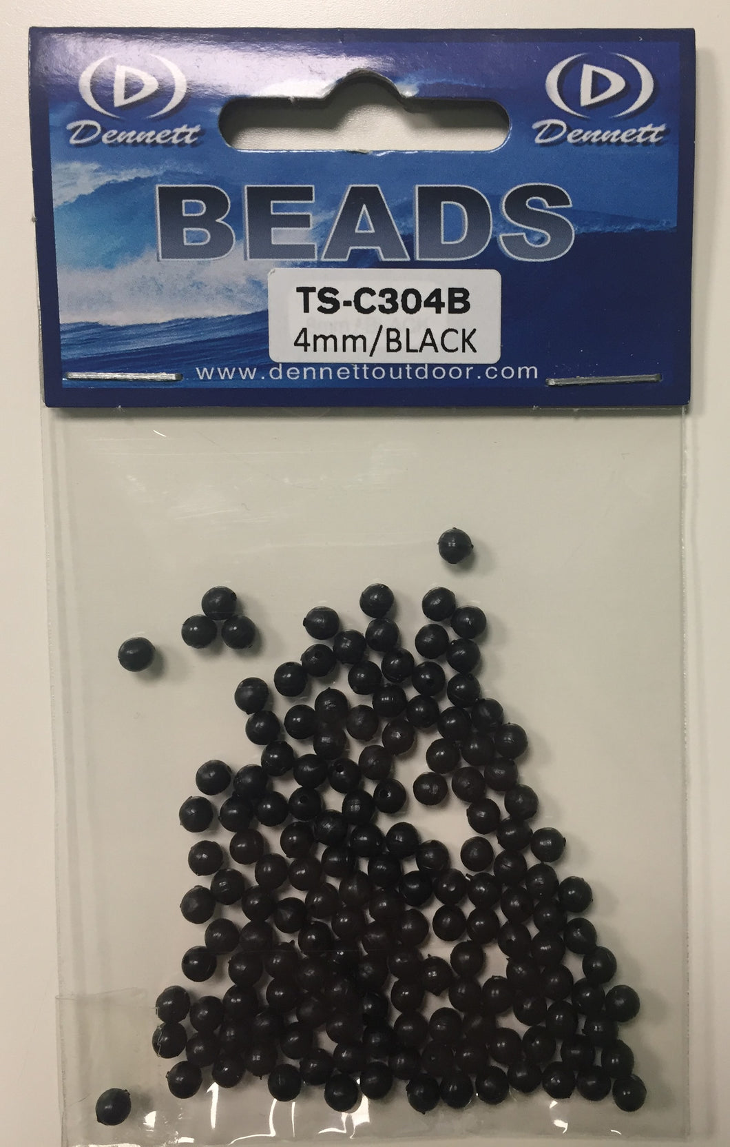 Dennett Sure Catch Colour Beads (4mm/150 Pack)(Black)