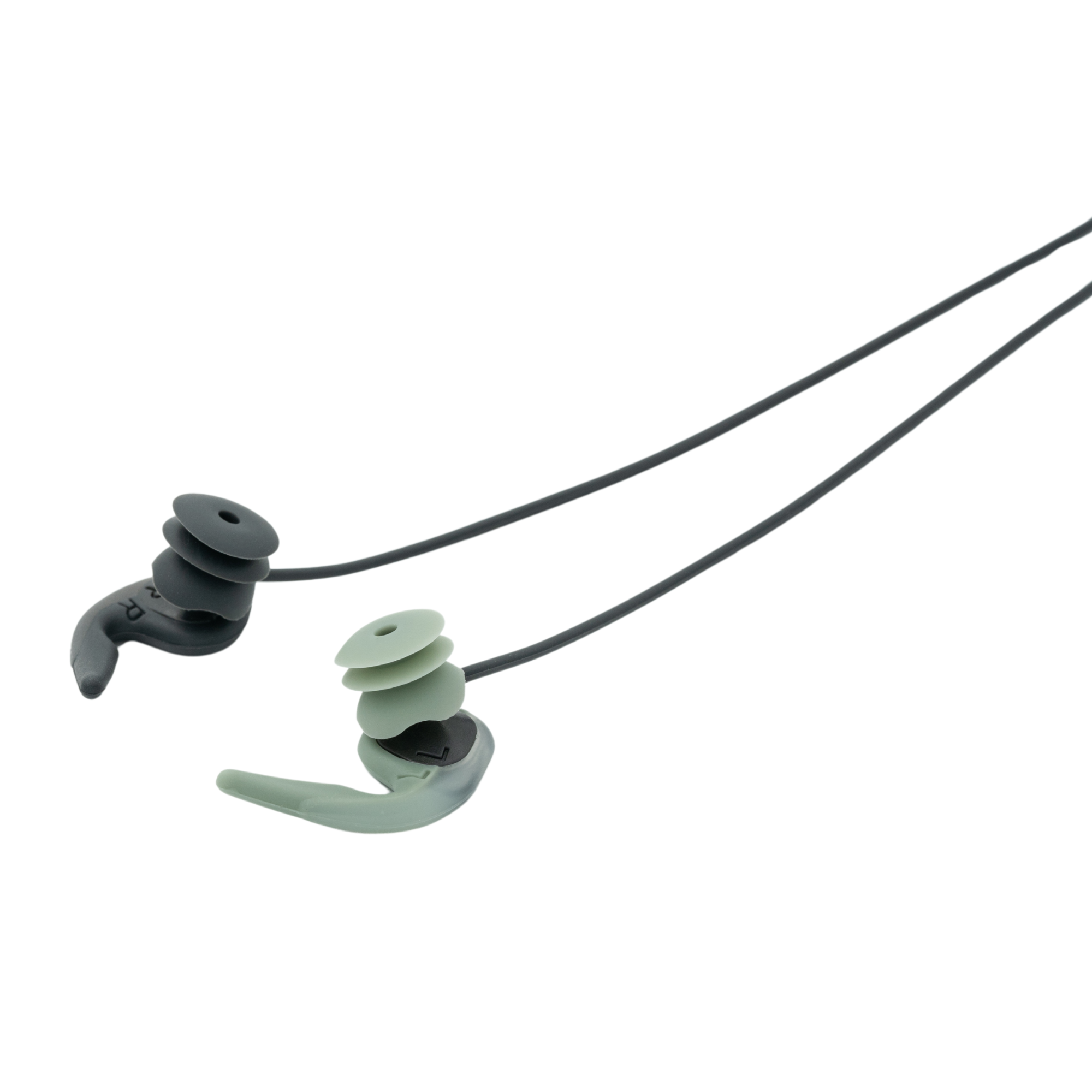 SurfEars Adult 4.0 Swim Watersports Earplugs (Black/Sage)