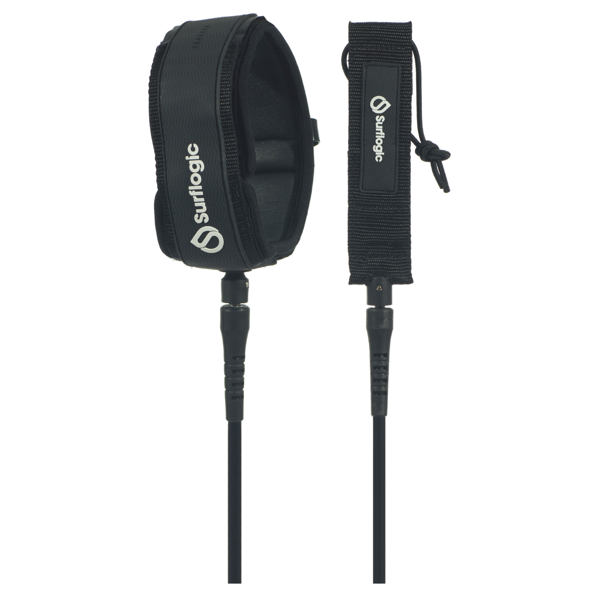 Surflogic 10ft Sup/Longboard Knee Leash (Black)