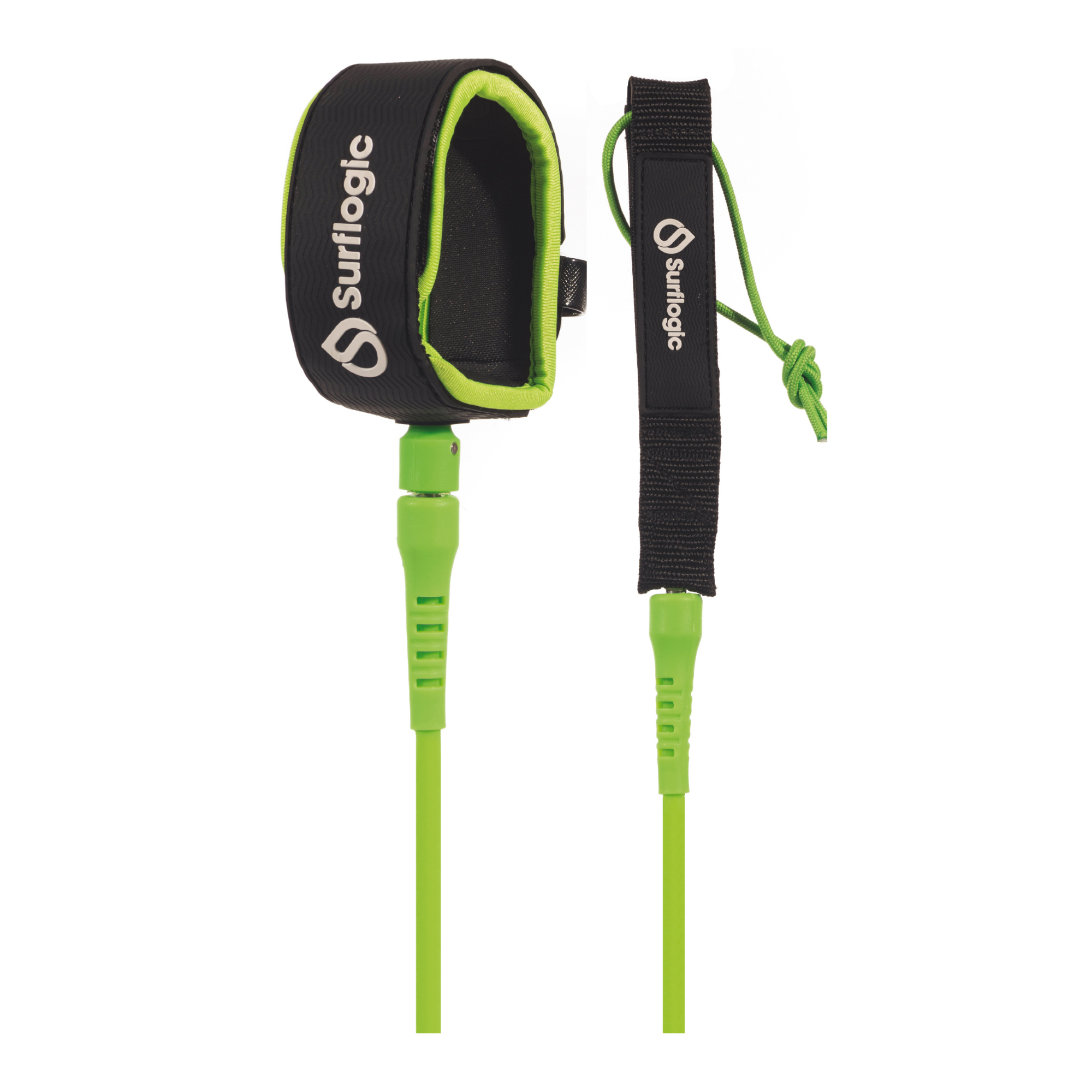 Surflogic 7ft Leash Pro Surf Ankle Leash (Lime)