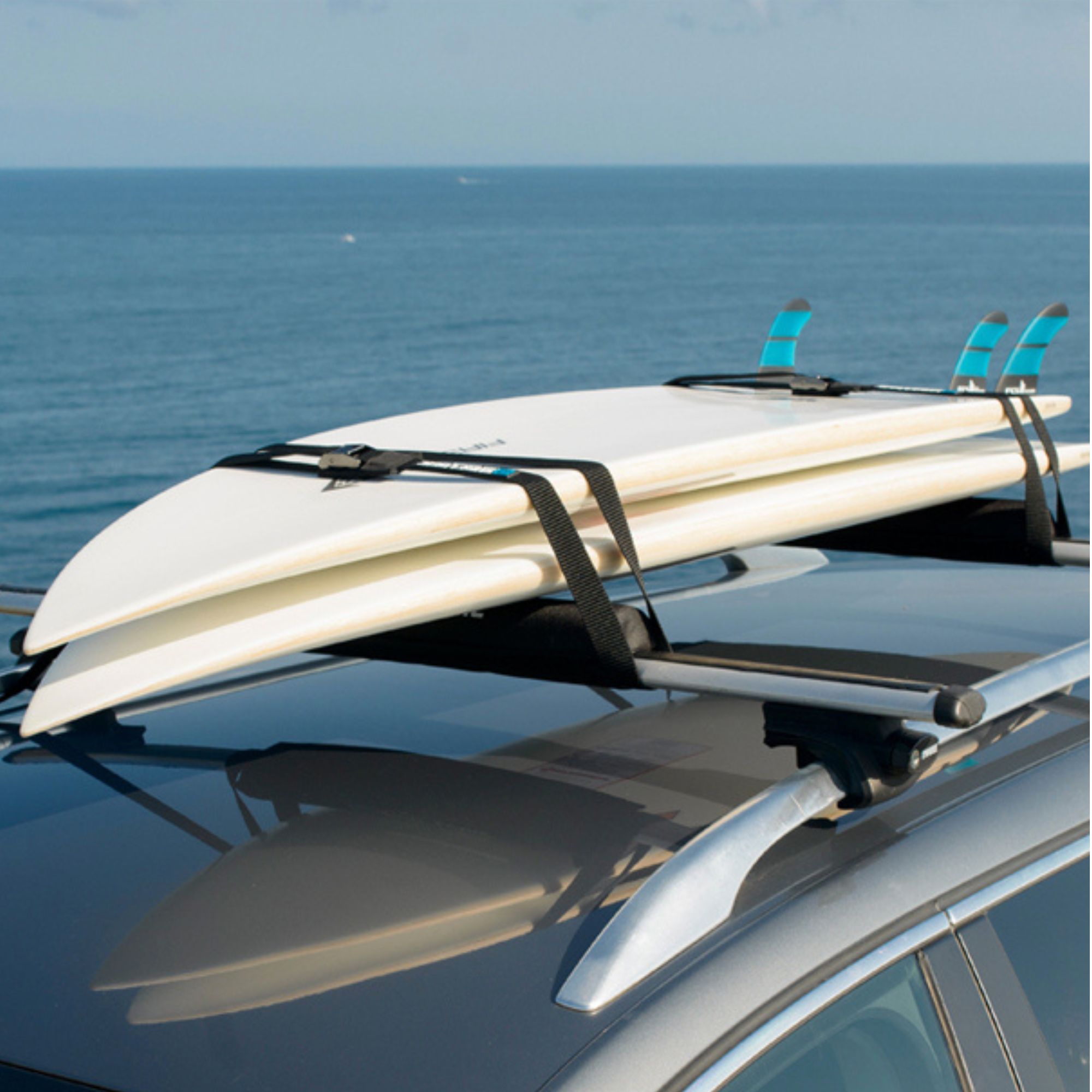 Surflogic Surfboard Tie Down Straps 2.75m 2 Per Pack Black 59196