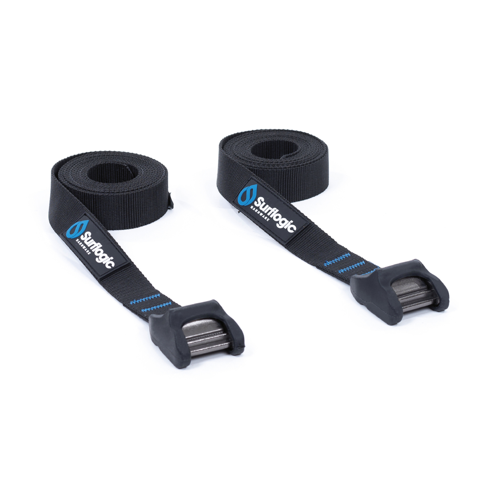 Surflogic Surfboard Tie Down Straps 4.55m 2 Per Pack Black 59197