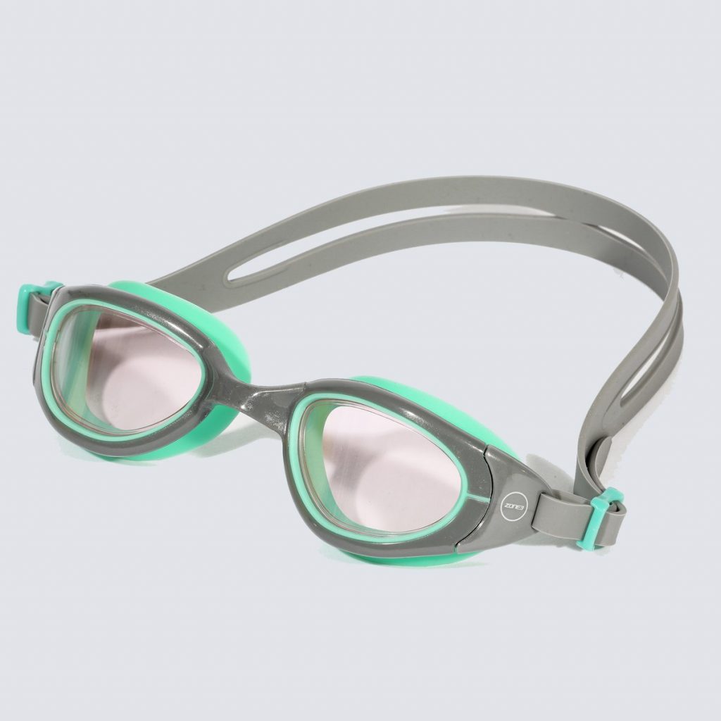 Zone 3 Attack Swim Goggles (Grey/Green Lens Tinted Pink)