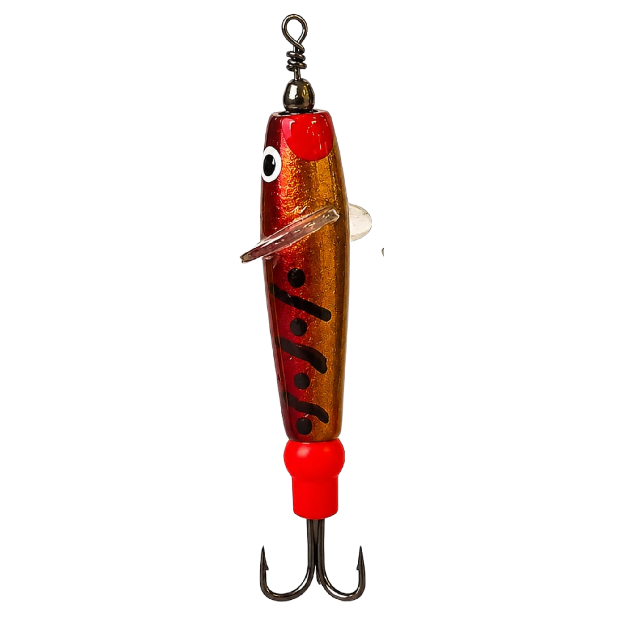 The JC Bait Minnow Lure (Size: 1.25in)(Red/Gold)