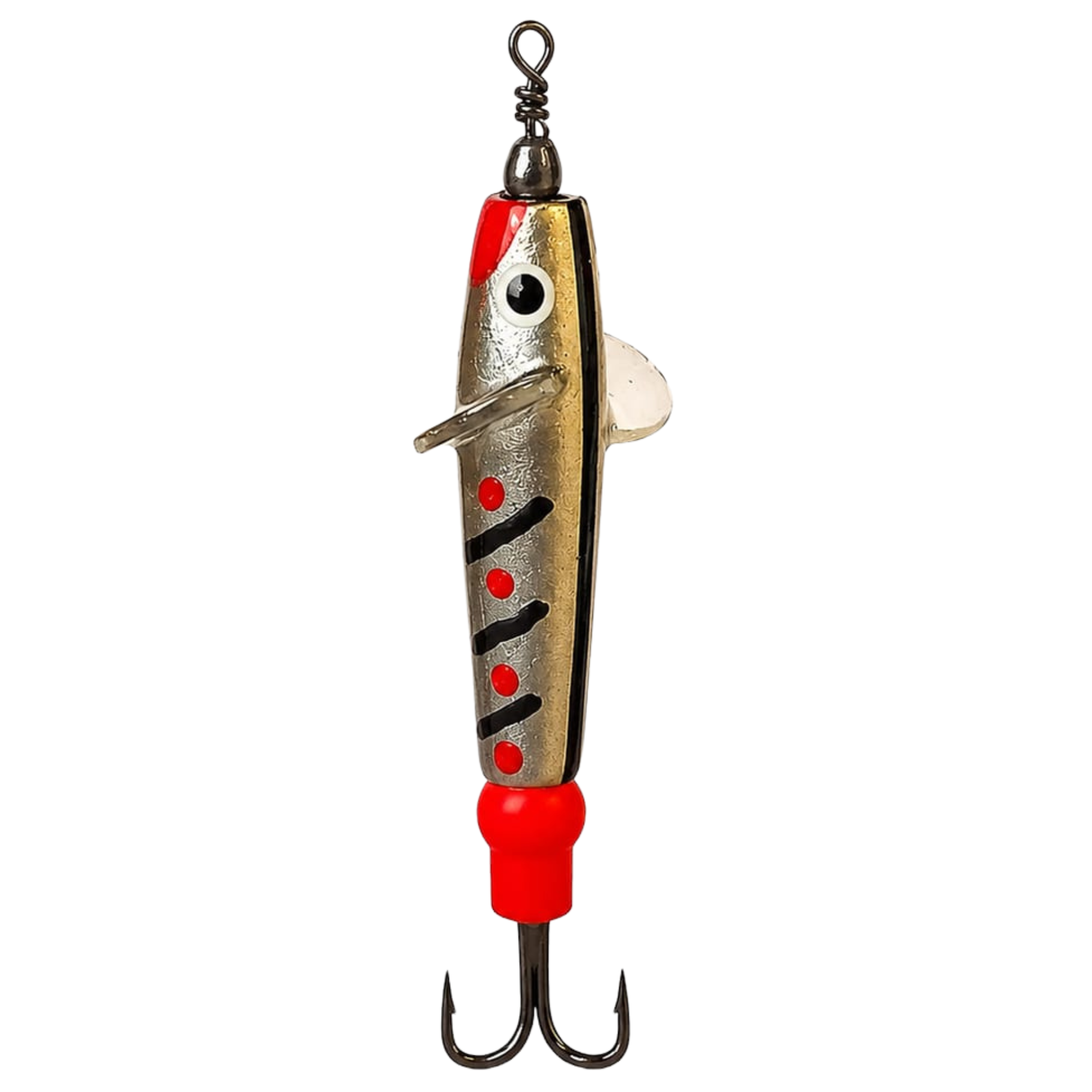 The JC Bait Minnow Lure (Size: 2.5in)(Silver/Black Stripes)