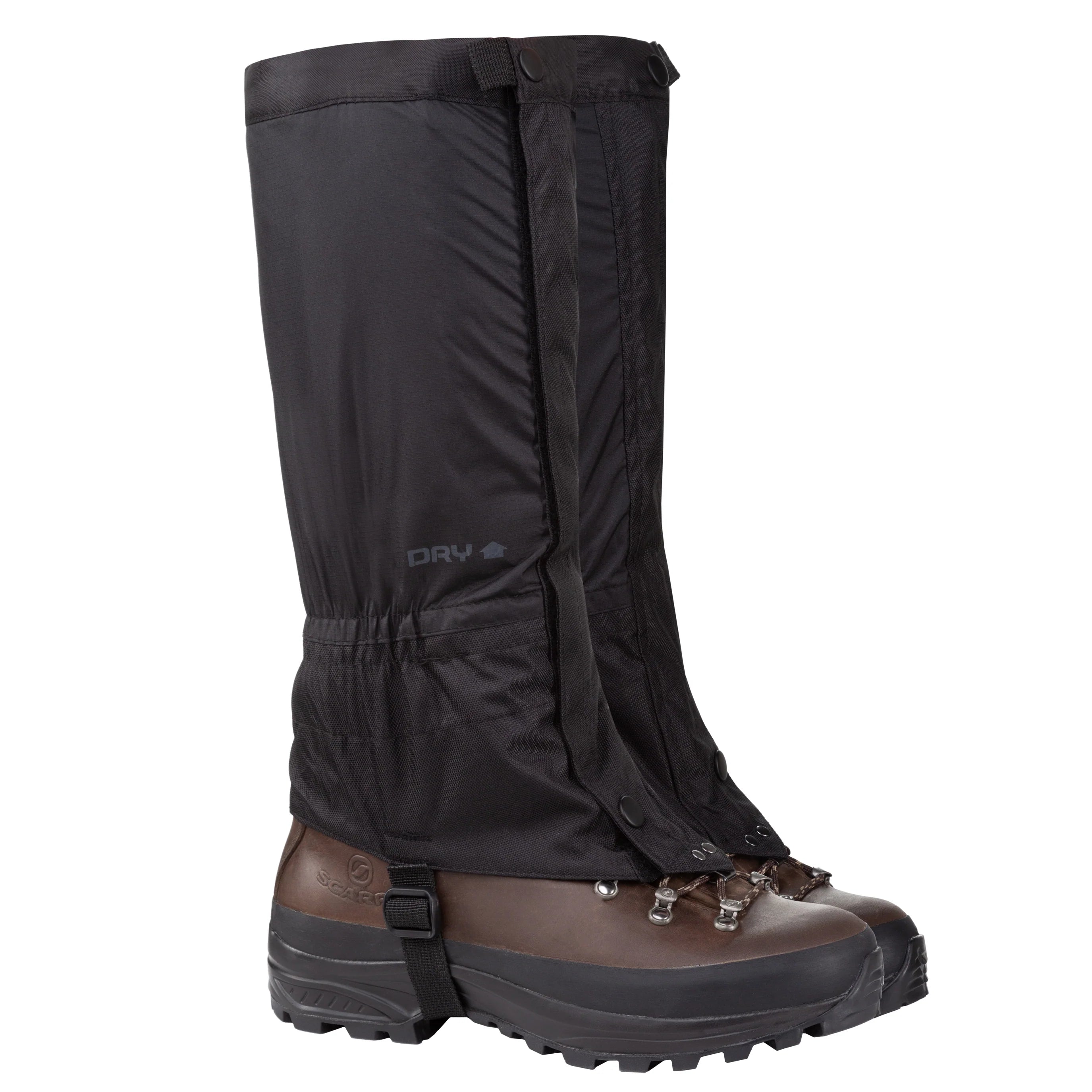 Trekmates Unisex Helvellyn DRY Waterproof Gaiters (Black)