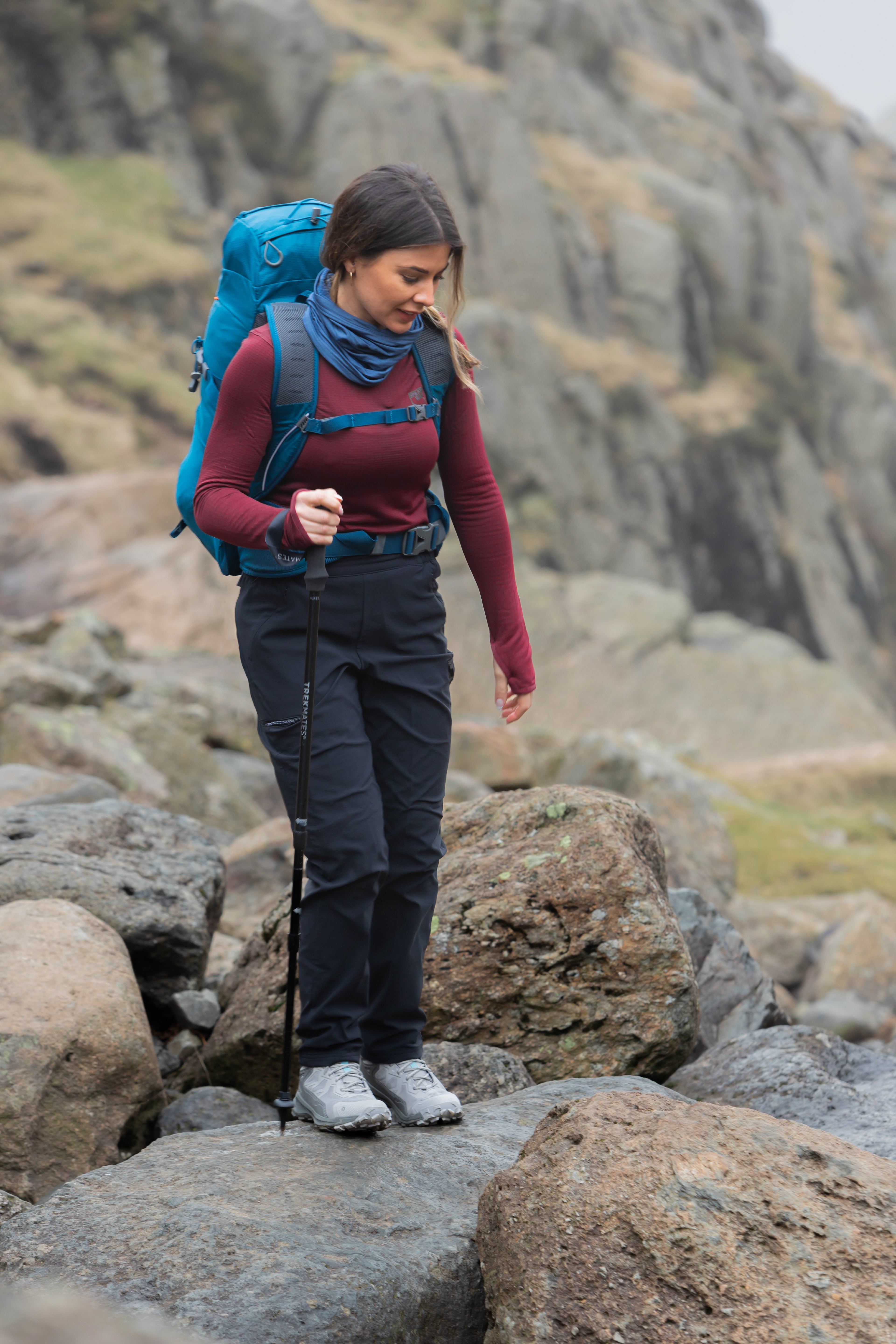 Trekmates Hiker Shock Single Pole (Black)
