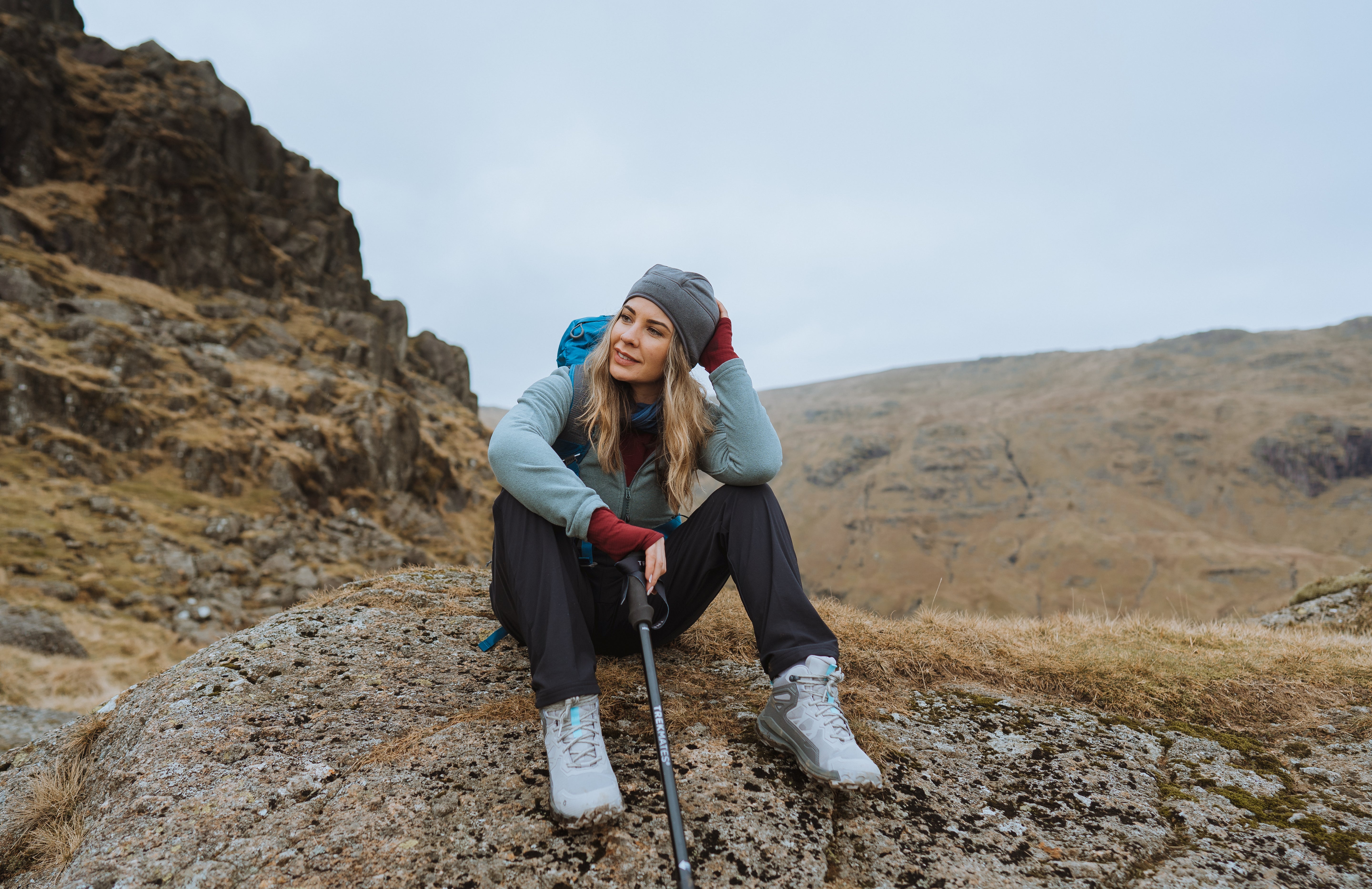 Trekmates Hiker Shock Single Pole (Black)