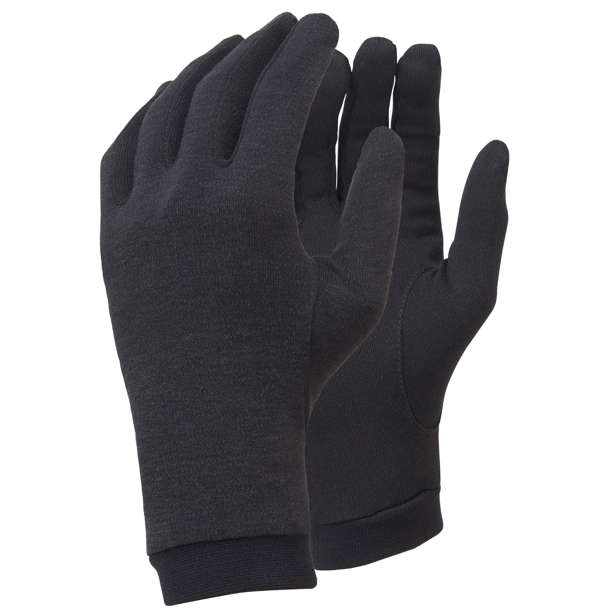 Trekmates Unisex Silk Touch Liner Gloves Black GLV-TH-U10547