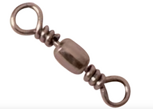 Load image into Gallery viewer, Tsunami Black Barrel Swivels (Size 6)(25 Pack)