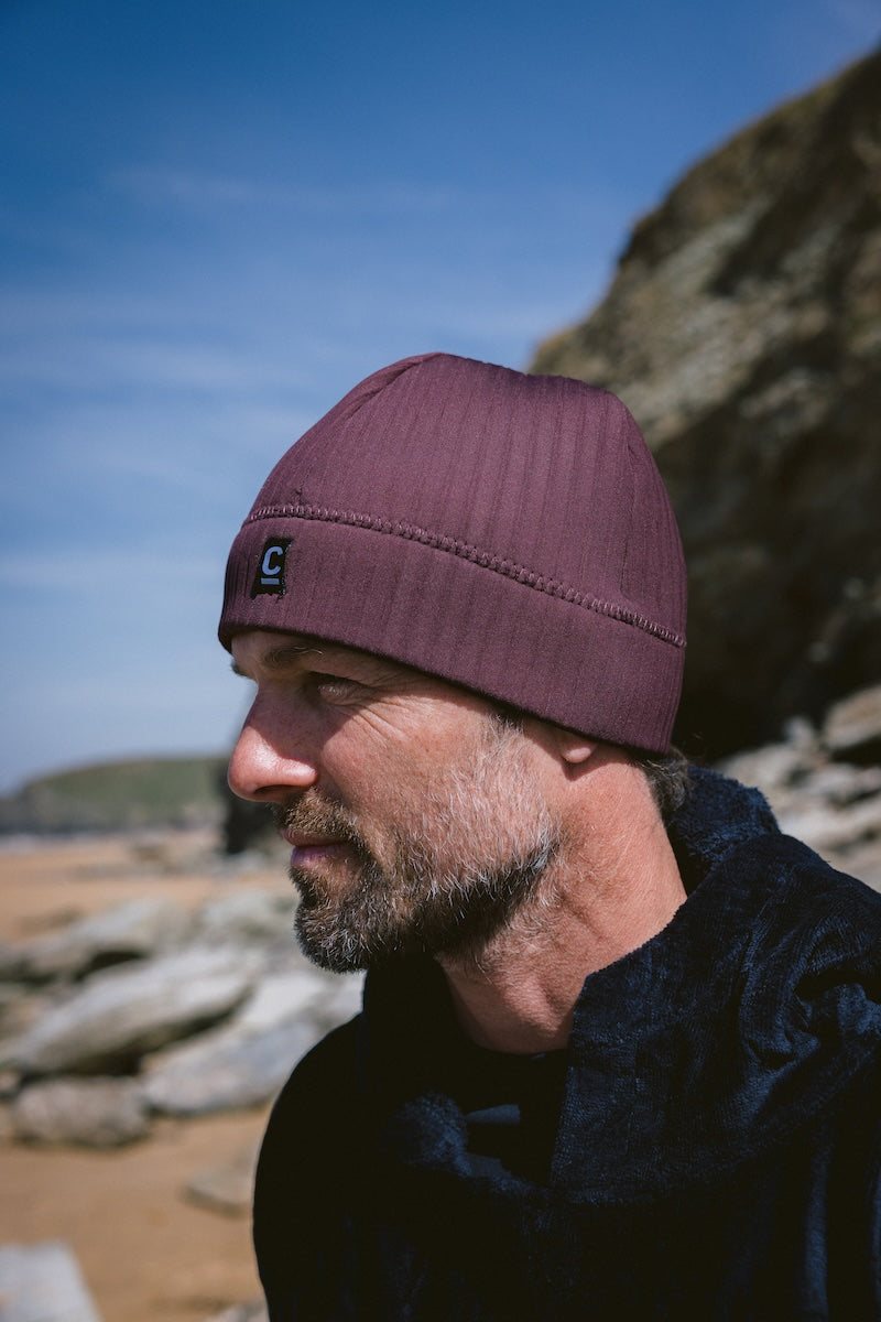 C-Skins Unisex Storm Chaser Thermal Neoprene Swim/Watersports Beanie (Rust)(2mm)