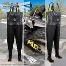 Load image into Gallery viewer, Vass Unisex Hybrid 700 Chest Waders (Dark Grey Camo)
