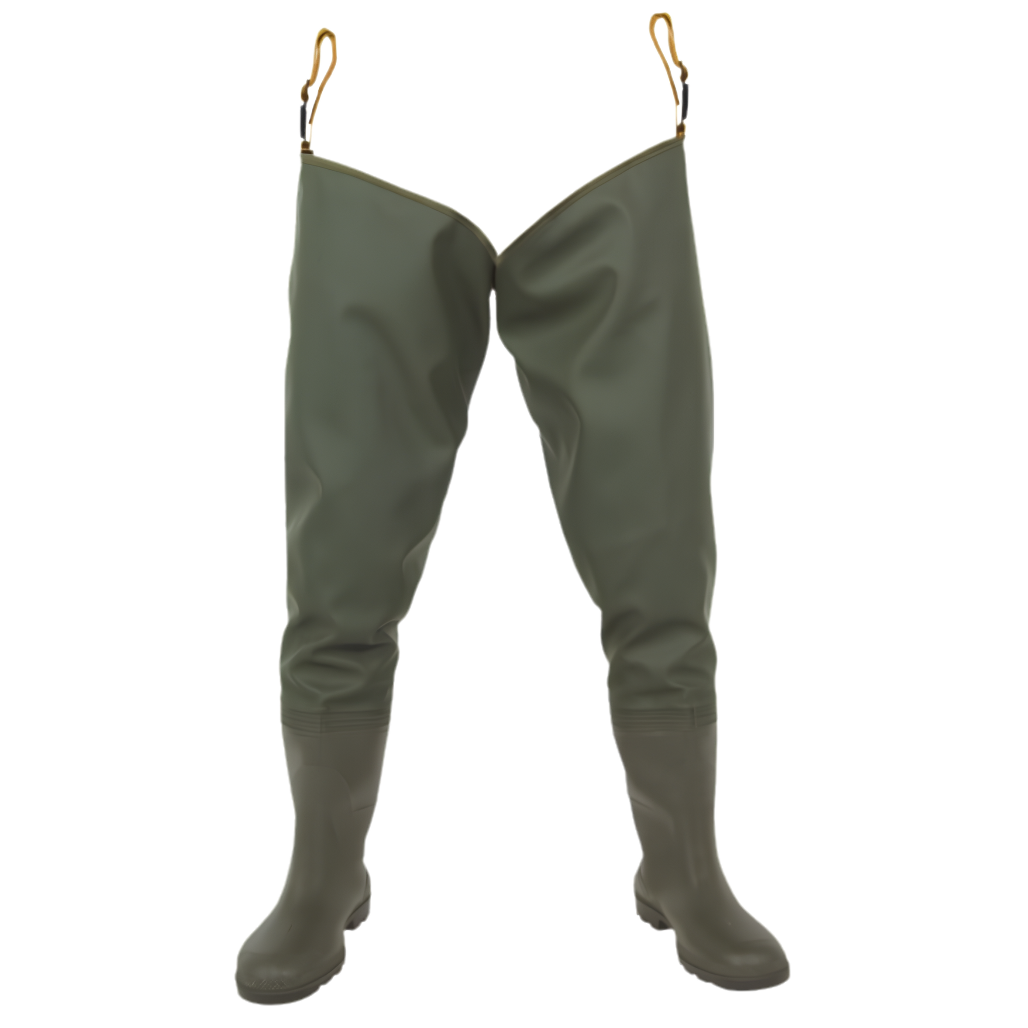 Vass Junior Bootfoot Non Studded Thigh Waders (Green)