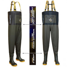 Load image into Gallery viewer, Vass Unisex Hybrid 700 Chest Waders (Khaki)