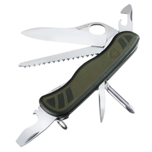 Load image into Gallery viewer, Victorinox Swiss Army Knife: Soldier (Khaki Green/Black)(10 Tools)