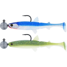 Load image into Gallery viewer, Westin Hypoteez Shadtail R n R Soft Lure (9cm/7g/#4/0)(Clear Water Mix 13)(2 Pack)