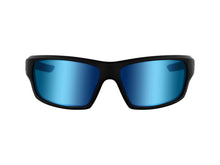 Load image into Gallery viewer, Westin W6 Sport 10 Polarized Sunglasses (Matte Black/Lens Base Smoke/Lens Mirror Blue/Anti-Reflex Blue)
