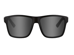 Westin W6 Street 200F Polarized Sunglasses (Matte Black/Lens Base Grey Blue/Anti-Reflex Purple)