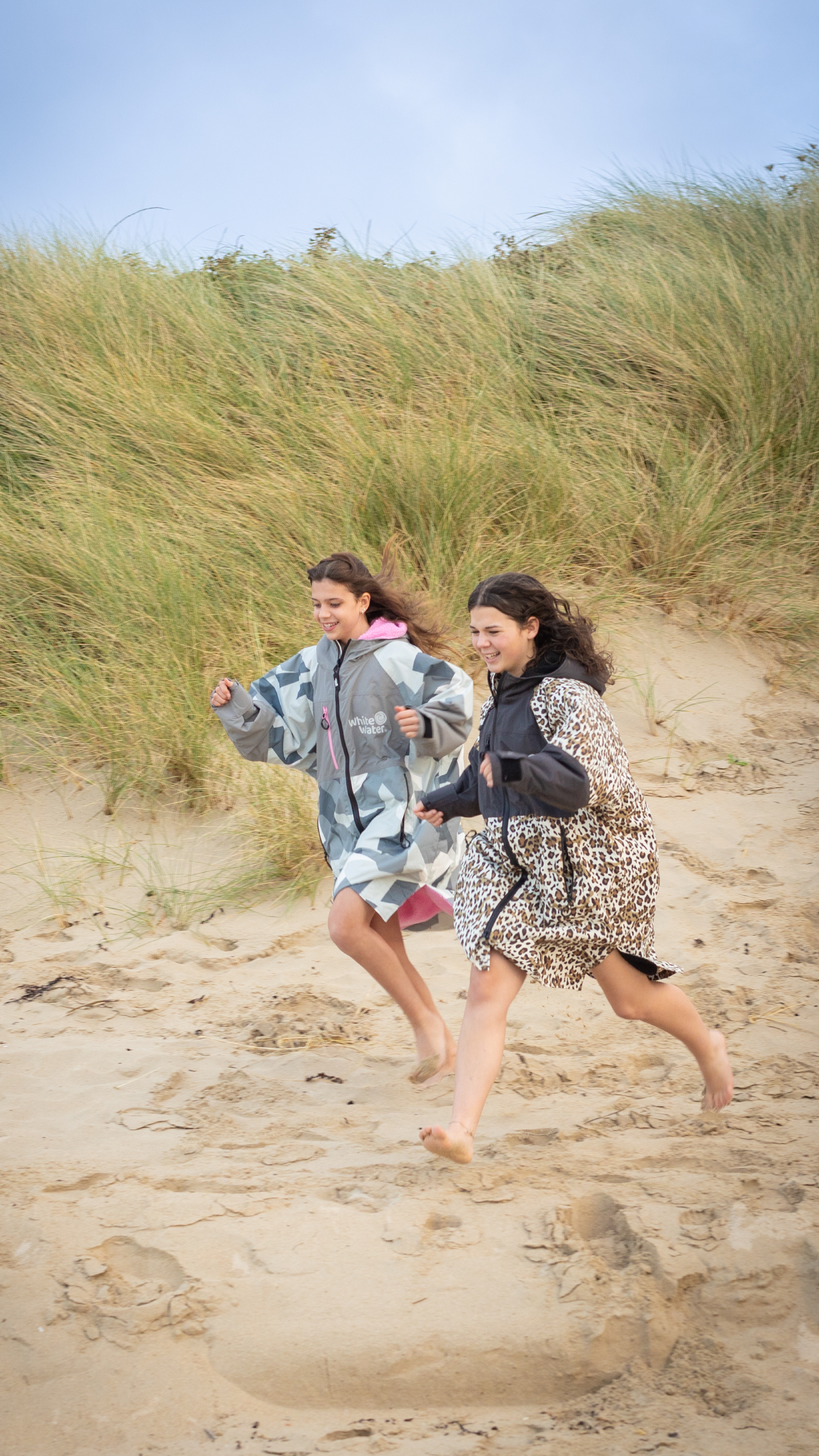White Water Robes Unisex Hardshell Changing Robe - Adults (Leopard Print/Black Lining)